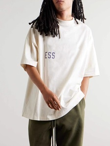Camiseta <span class=keywords><strong>FAG</strong></span> Crosser de punto de manga corta con cuello redondo, estampada, de la <span class=keywords><strong>marca</strong></span> de moda americana Essential, holgada, informal, con letras y patrón. - Product Image 3