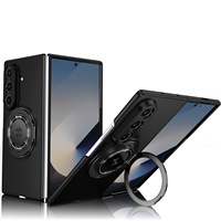 Coque de téléphone PC de luxe pour Z Fold 8 7 6 5 4 3, couleur unie, support magnétique 360°, charge sans fil magnétique pliable, antichoc