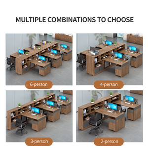 Mobili <span class=keywords><strong>per</strong></span> <span class=keywords><strong>Ufficio</strong></span> Modulari Premium OEM, Scrivania Direzionale di Lusso in Stile Vintage, Partizioni <span class=keywords><strong>per</strong></span> <span class=keywords><strong>Ufficio</strong></span> in Legno - Product Image 3
