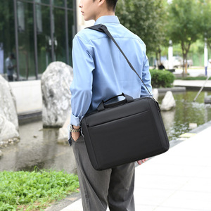 Laptop Bag Sleeve 15.6 Inch Oxford Cloth Crossbody <b>Multifunction</b> Business Travel Case for Men Women Wear-Resistant - Product Image 4