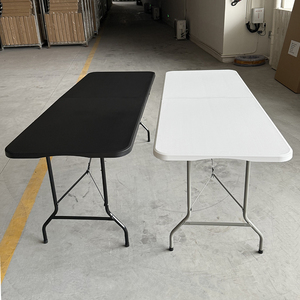Venta caliente al aire libre boda Rectangular blanco HDPE 72 pulgadas fiesta eventos plástico 6 pies mesa plegable - Product Image 6