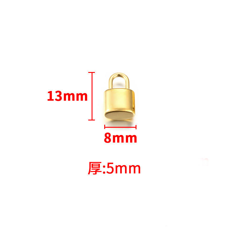 จี้ล็อคหัวทอง18K 8*13มม.