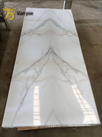 Plaque de marbre PVC super luxueuse, panneau UV 1220*2440*3mm, facile à installer pour la décoration intérieure