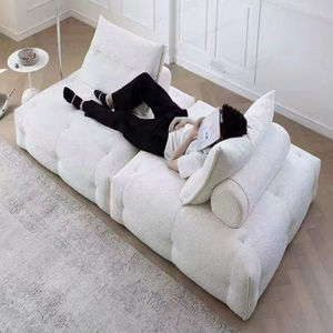 أريكة أرضية حديثة قابلة للتحويل، تصميم معياري بدون ذراعين، مع وسائد قابلة للتعديل، تعبئة مضغوطة بالتفريغ الهوائي - Product Image 2