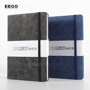 2024 femmes société Logo recyclé page vierge papier pointillé numéroté en cuir agenda planificateur avec bande de papier - Product Image 3