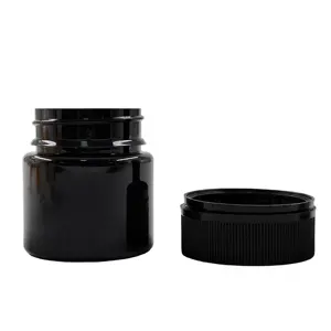 Wholesale High Quality Customized Plastic 6OZ PET Straight Sided Cosmetic Plastic Jars With Lids Empty Containers