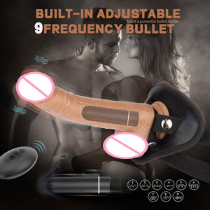 Tragbarer Ferngesteuerter Strap-on Dildo - Flüssiges Silikon Realistischer Großer <span class=keywords><strong>Vibrator</strong></span> für Frauen Paarspiele Männliches Organ - Product Image 3