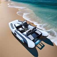Bateau semi-rigide de luxe Haide CE 12 pieds SP330, mini-bateau avec moteur hors-bord électrique pour la finition