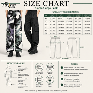 <span class=keywords><strong>Pantalon</strong></span> cargo évasé camouflage imprimé respirant personnalisé pour <span class=keywords><strong>femme</strong></span>, avec poches, taille mi-haute, en coton, sur mesure - Product Image 3