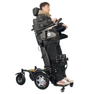 Fauteuil roulant électrique vertical avec batterie amovible pour la rééducation et l'exercice des patients paraplégiques, automatique - Product Image 1