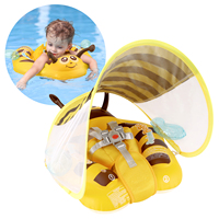 Swimbobo bébé mignon dessin animé natation flotteur enfants anneaux gonflables flotteurs enfant piscine eau jouet anneau PVC pour l'été avec auvent
