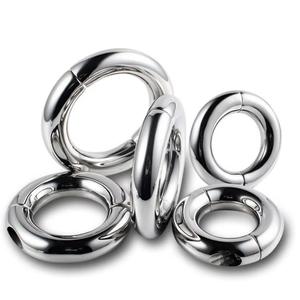 Anillos de Aro Segmentados con Bisagras de Titanio ASTM F136 Hipoalergénicos Unisex para <span class=keywords><strong>Piercing</strong></span> de Nariz, Ligeros, Antideslustre, Lisos y de Gran Tamaño - Product Image 5