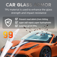 Film Pelindung Kaca Depan TPU 7.5mil 1.52x15M HD Clear Vision Instant Self-Healing Super Hydrophobic Penolakan UV 99%