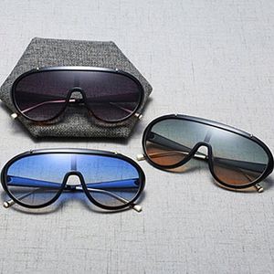 Lunettes de soleil rétro unisexes tendance 2020, coupe-vent, protection UV400, surdimensionnées, monobloc - Product Image 6