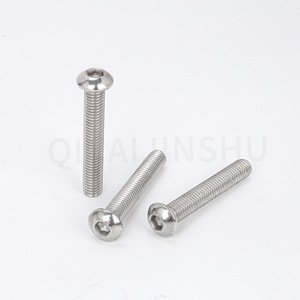 304 Stainless Steel Round Head Socket Cap Screw M3 M4 M5 M6 M8 Metric Threaded <b>Fastener</b> - Product Image 1
