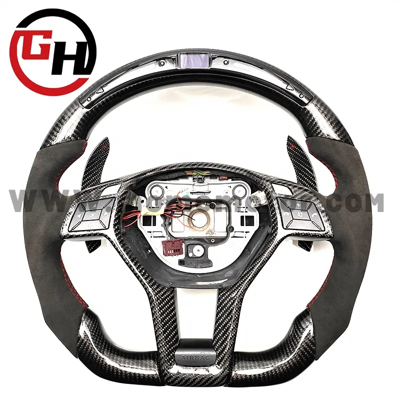 carbon fiber steering wheel for Mercedes Benz W205 C63 AMG W213 E63 G63 AMG GLS63S AM-G GLA45 A45