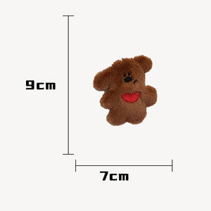 Kích Thước Nhỏ Nhồi Bông Trâm Cài Ưa Thích Động Vật Nghiêng Đầu Con Chó Phim Hoạt Hình Đồ Chơi Sang Trọng Mặt Dây Chuyền Móc Chìa Khóa Búp Bê Pins Quà Tặng Cho Trẻ Em Túi - Product Image 6