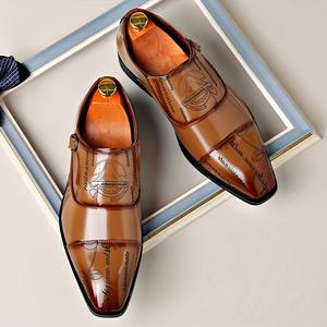 Zapatos formales de cuero de lujo, zapatos formales de negocios cómodos para hombre - Product Image 3