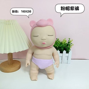 16cm TPR Sand Filled Squeeze <b>Doll</b> for Stress Relief and Pretend <b>Play</b> Baby Toy Soft Palm Sized Sensory <b>Doll</b> for Kids and Adults - Product Image 4