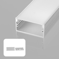 Profilé en aluminium pour bande LED, diffuseur de lumière linéaire, extrusion d'angle, profilé pour bande LED en gros