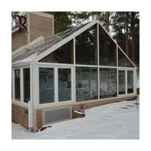 Rising Custom Modern Glass Houses para Villa Jardín al aire libre Casas de vidrio Modern Prefab House Free Standing Retractable Sunroom - Product Image 1