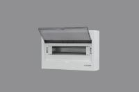 Boîtier de distribution MCB 13 voies en plastique avec base métallique, pour montage en surface ou encastré, boîte de distribution de disjoncteurs OEM