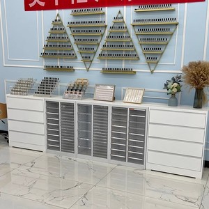 Factory Price Floor Cabinet Nail Polish Color Board Wall Cabinet Storage Side Cabinet for Sale - Product Image 4