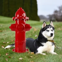 Ornement en résine pour hydrant de pompiers « POUR CHIENS DE FAIRE LEUR BESOIN » avec un chiot mignon, décoration de jardin d'extérieur pour pelouse, cadeau sur le thème des animaux pour les amoureux des chiens