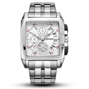 Montre pour homme en acier inoxydable, montre de sport carrée populaire, nouvelle montre-bracelet décontractée pour homme en plein air - Product Image 6