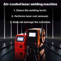 Soudeuse laser à fibre portative professionnelle de 1500 W - Refroidie par air - Facile à utiliser pour le bricolage et la réparation
