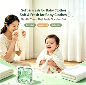 แคปซูลน้ำยาซักผ้าเด็กย่อยสลายได้ ขจัดคราบนม - Product Image 2