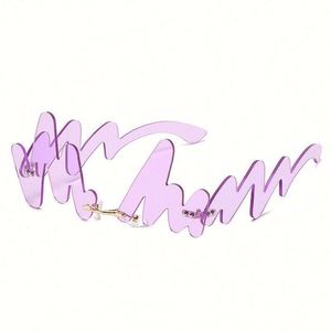 2020 Luxury Fashion Unique Doodle Glasses Red Wave <b>Sunglasses</b> <b>Rimless</b> Punk <b>Sunglasses</b> for Men Women - Product Image 6