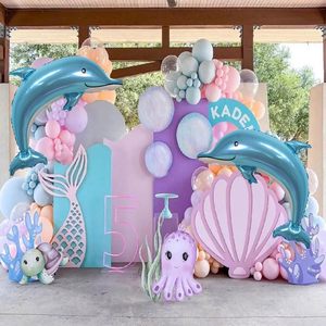Wholesale Metallic Foil <b>Balloons</b> Large Colorful Dolphin Shape Girls Birthday & Easter <b>Party</b> Decor Supplies - Product Image 3