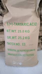 Acide Tartrique L (+) - Fournisseurs d'Acide Tartrique CAS 87-69-4 Retardateur de Ciment Échantillon Gratuit - Product Image 2
