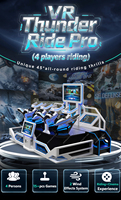 Simulador de Realidad Virtual Comercial Thunder Knight, Máquina de Juegos Arcade para 2/4 Jugadores, para Parques de Diversiones Interiores y Centros Comerciales