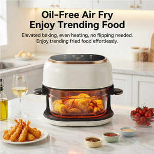 หม้อทอดไร้น้ำมันแบบกระจกใส รุ่นใหม่ ความจุ 4 ลิตร หน้าจอสัมผัสอัจฉริยะ |   หม้อหุงข้าวเพื่อสุขภาพแบบดิจิตอลไร้น้ำมัน |   เครื่องใช้ไฟฟ้าในครัวเรือนและโรงแรม - Product Image 4