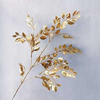 Plante d'eucalyptus en plastique artificiel doré de haute qualité et arrangement de fleurs de mariage pour la décoration de Noël