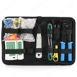Kit de Herramientas de Red para Cat5, Cat5e, Cat6, Kit de Crimpadora de Cables Ethernet Portátil, Juego de Ingeniería de Redes <span class=keywords><strong>CCTV</strong></span> - Product Image 1