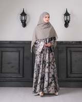 Foulard imprimé à motifs encre, très populaire, respirant, long et extensible, pour femmes musulmanes (Hijab)