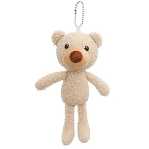 C2135 Cheap Kawaii Small Bear Plush Toys with Keyring Cute Promotion Gift Children Plush Animal Small Bear