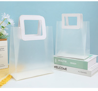CSMD Fabricants Chinois En Gros Transparent PVC Matériel nouvelle Poignée Blanc Poignée En Plastique Givré Sac À Provisions Pour Vêtements