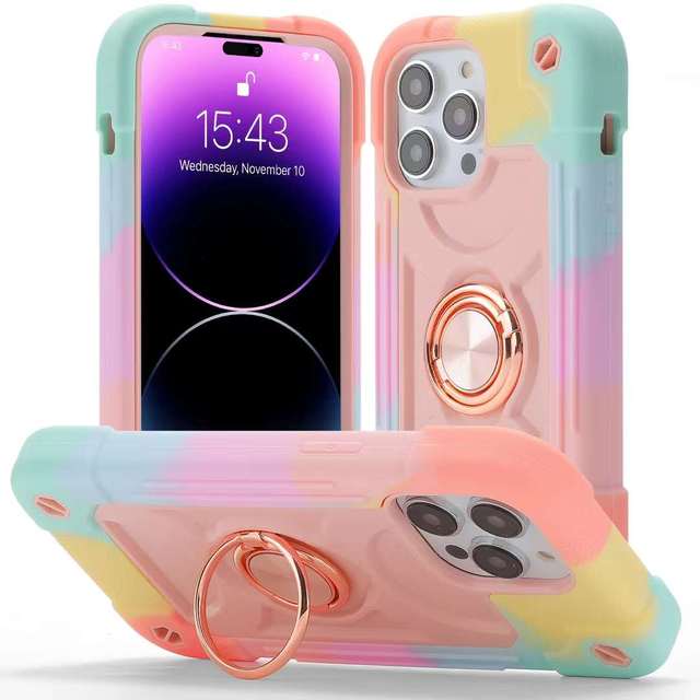 New Arrival Kickstand Heavy Duty Rugged Silicone Phone Cover for iPhone 6 7 8 11 12 13 14 15 16 Plus X Xs Max Xr Case