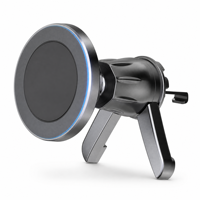 Soporte Magnético para Teléfono de Coche N52 de Plástico, Montaje en Rejilla de Ventilación, Rotación de 360 Grados, Patas Ajustables, Anticaída, Universal para Smartphones