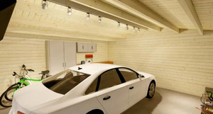 Log <strong>House</strong>/<strong>wooden</strong> <strong>House</strong>/<strong>wooden</strong> Home Garage Log Cabin 5.9m X 5.9m at Low Cost Prefabricated - Product Image 4