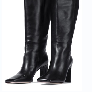 Famoso Designer di Marca Stivali Nero Dell'unità di elaborazione A Punta Tacchi A Spillo Elastico Largo Della Coscia Sopra Il Ginocchio Della Coscia Stivali Alti Stivali Lunghi - Product Image 2