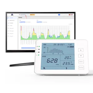 Заглушка для настольного компьютера, CO2, температура, влажность xls, vsl, регистратор данных, 5000 ppm, SD-карта, хранилище CO2, измеритель углекислого газа, монитор