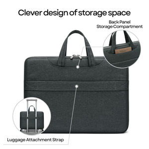 Bolsas Portátiles para Laptop de <span class=keywords><strong>15.6</strong></span> Pulgadas, Funda Impermeable para Laptop con <span class=keywords><strong>Forro</strong></span> de Felpa para Protección de Notebooks, Bolsas para Laptop para Viajes de Negocios - Product Image 6