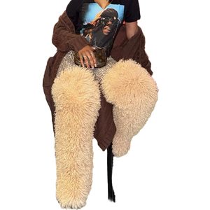Bottes en fausse fourrure chaudes d'hiver pour femmes, au-dessus du genou, cuissardes avec fourrure véritable à l'intérieur - Product Image 4