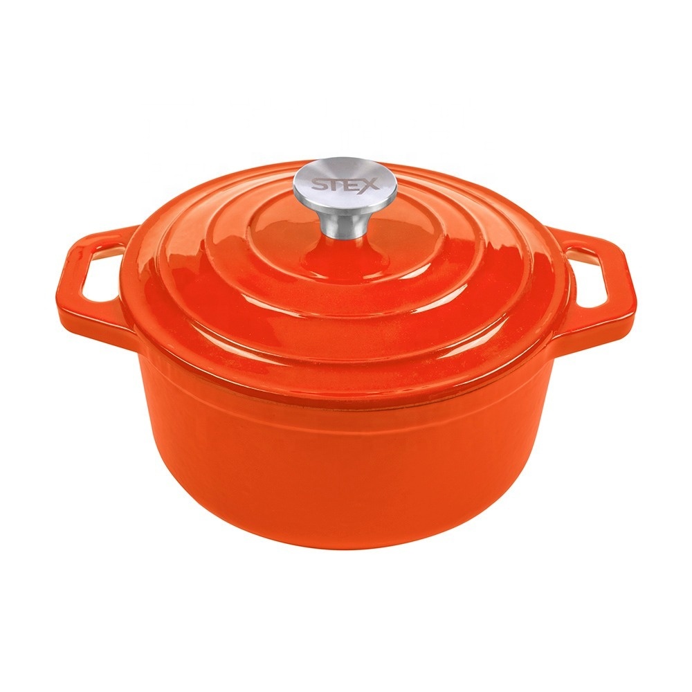 Высококачественная чугунная голландская духовка, винтажная эмалированная кастрюля, кухонная посуда, горшок