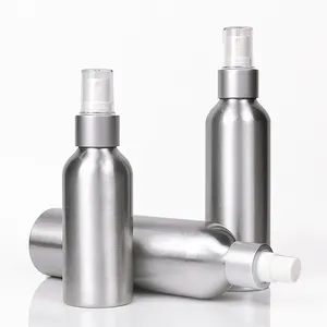 Botol Logam Pembersih Kosmetik Kustom Kaleng Logam 30Ml 50Ml 100Ml 120Ml 250Ml Botol Semprot Parfum Aluminium